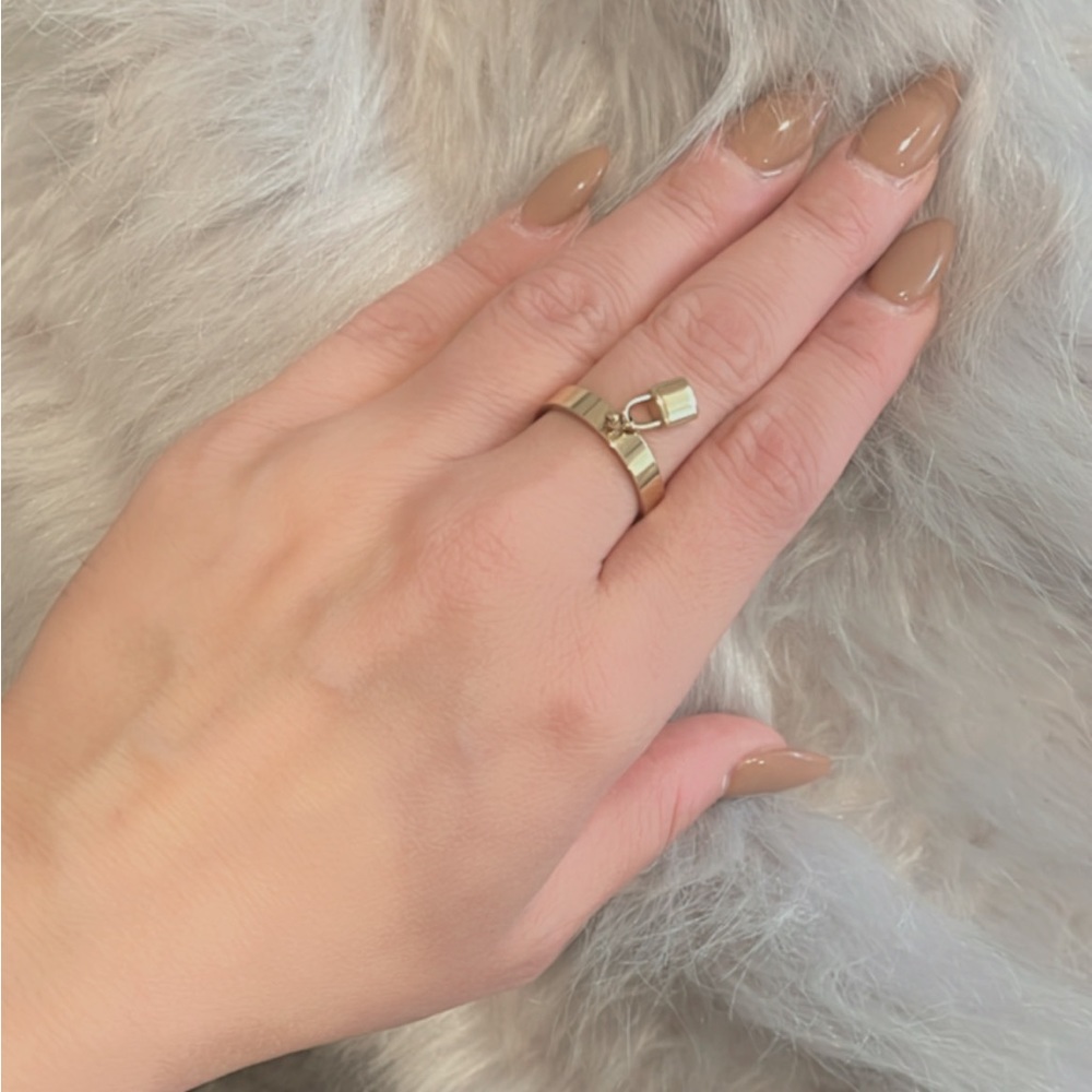 Ring with mini lock